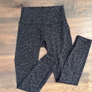 lululemon athletica align 7/8 leopard leggings
